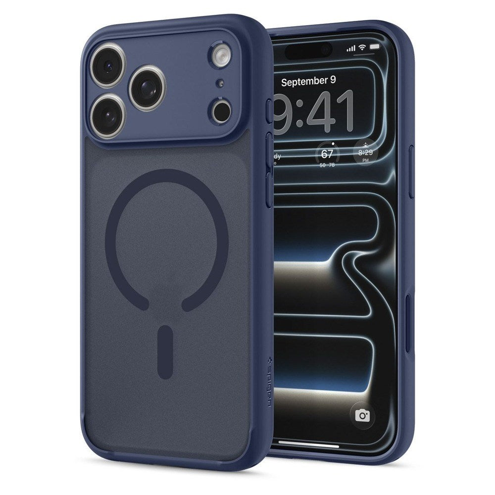 iPhone 18 Pro Max / 17 Pro Max Spigen Ultra Hybrid Deksel - MagSafe Kompatibel - Matt Blå