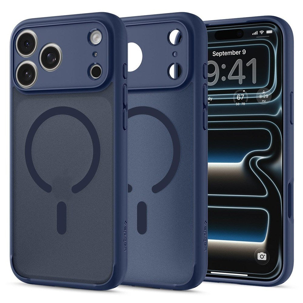 iPhone 18 Pro / 17 Pro Spigen Ultra Hybrid Deksel - MagSafe Kompatibel - Matt Blå