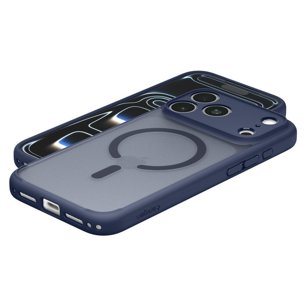 iPhone 18 Pro Max / 17 Pro Max Spigen Ultra Hybrid Deksel - MagSafe Kompatibel - Matt Blå