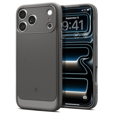 iPhone 18 Pro / 17 Pro Spigen Rugged Armor Deksel - MagSafe Kompatibel - Grå