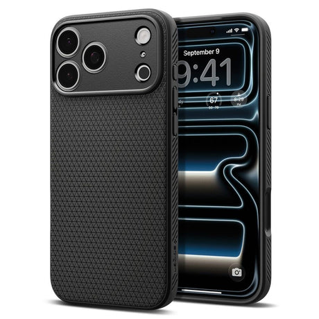 iPhone 18 Pro / 17 Pro Spigen Liquid Air Deksel - Svart