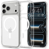 iPhone 18 Pro / 17 Pro Spigen Ultra Hybrid Deksel - MagSafe Kompatibel - Gjennomsiktig / Hvit