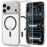 iPhone 18 Pro / 17 Pro Spigen Ultra Hybrid Deksel - MagSafe Kompatibel - Gjennomsiktig / Grå