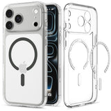 iPhone 18 Pro / 17 Pro Spigen Ultra Hybrid Deksel - MagSafe Kompatibel - Gjennomsiktig / Grå