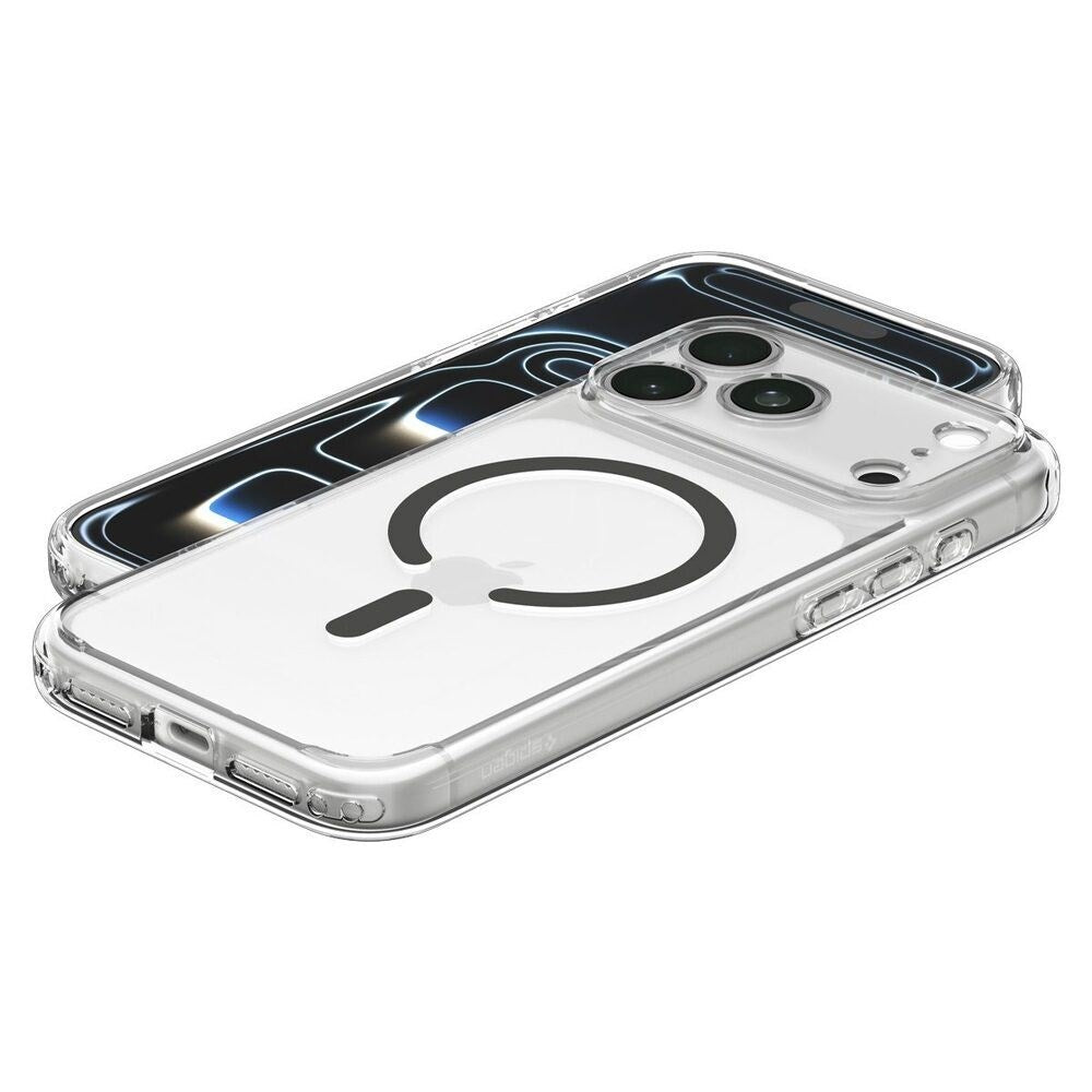 iPhone 18 Pro / 17 Pro Spigen Ultra Hybrid Deksel - MagSafe Kompatibel - Gjennomsiktig / Grå