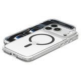 iPhone 18 Pro / 17 Pro Spigen Ultra Hybrid Deksel - MagSafe Kompatibel - Gjennomsiktig / Grå