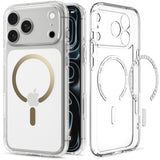 iPhone 18 Pro Max / 17 Pro Max Spigen Ultra Hybrid Deksel - MagSafe Kompatibel - Gjennomsiktig / Gull