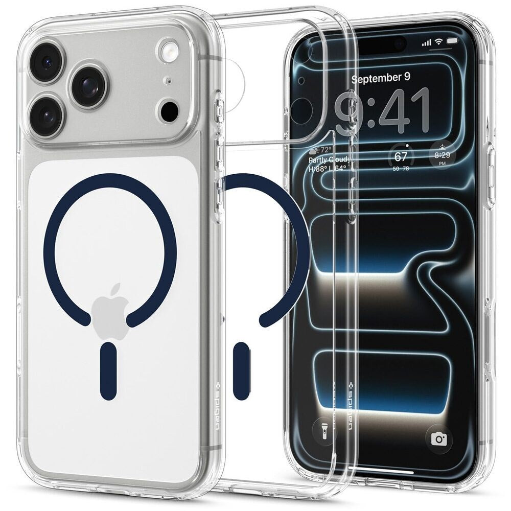 iPhone 18 Pro / 17 Pro Spigen Ultra Hybrid Deksel - MagSafe Kompatibel - Gjennomsiktig / Blå