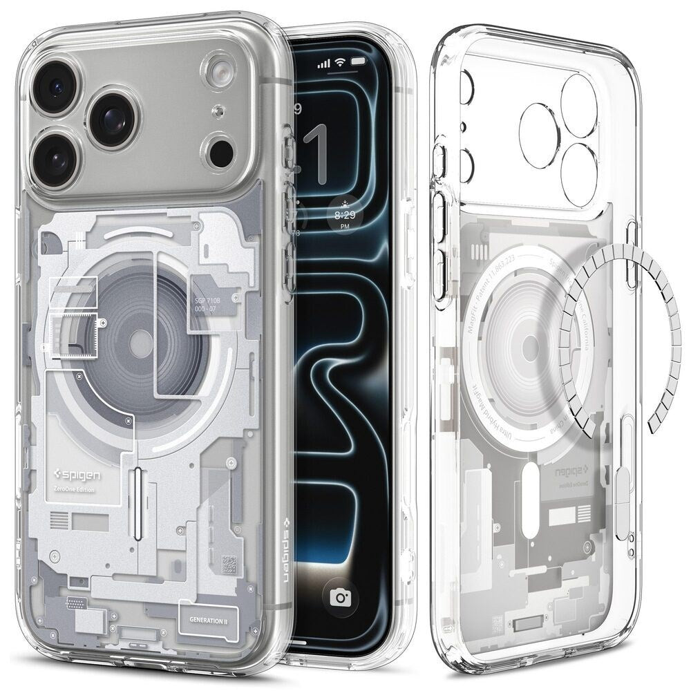 iPhone 18 Pro Max / 17 Pro Max Spigen Ultra Hybrid Deksel - MagSafe Kompatibel - Gjennomsiktig / Hvit