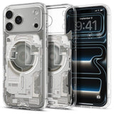 iPhone 18 Pro / 17 Pro Spigen Ultra Hybrid Deksel - MagSafe Kompatibel - Gjennomsiktig / Sølv