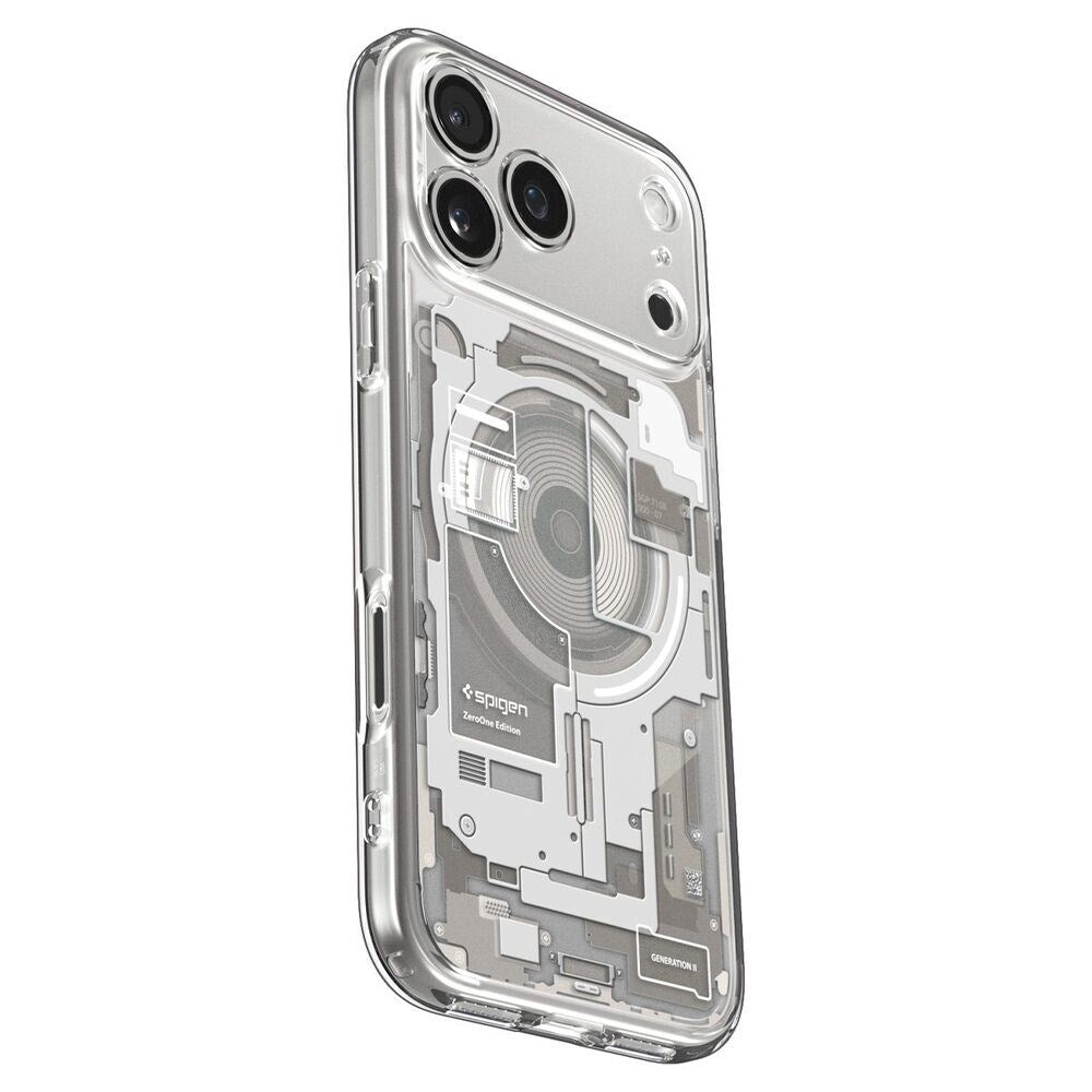 iPhone 18 Pro / 17 Pro Spigen Ultra Hybrid Deksel - MagSafe Kompatibel - Gjennomsiktig / Sølv