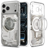 iPhone 18 Pro Max / 17 Pro Max Spigen Ultra Hybrid Deksel - MagSafe Kompatibel - Gjennomsiktig / Sølv