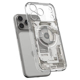 iPhone 18 Pro / 17 Pro Spigen Ultra Hybrid Deksel - MagSafe Kompatibel - Gjennomsiktig / Sølv