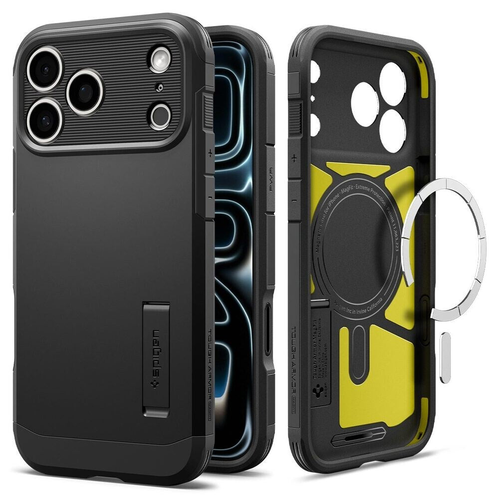iPhone 18 Pro Max / 17 Pro Max Spigen Tough Armor T Deksel - MagSafe Kompatibel - Svart