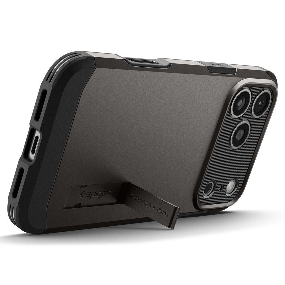 iPhone 18 Pro Max / 17 Pro Max Spigen Tough Armor T Deksel - MagSafe Kompatibel - Grå
