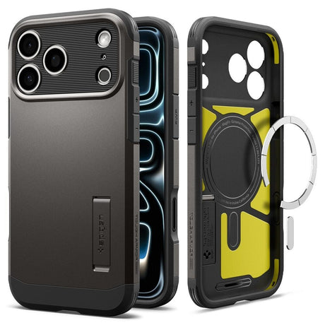 iPhone 18 Pro Max / 17 Pro Max Spigen Tough Armor T Deksel - MagSafe Kompatibel - Grå