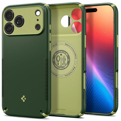iPhone 18 Pro Max / 17 Pro Max Spigen Nano Pop Hybrid Deksel - MagSafe Kompatibel - Grønn