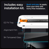 iPhone 15 Pro Max Spigen EZ Fit Glas.tR Skjermbeskytter 2 Stk. - Privacy Filter - Case Friendly - Gjennomsiktig