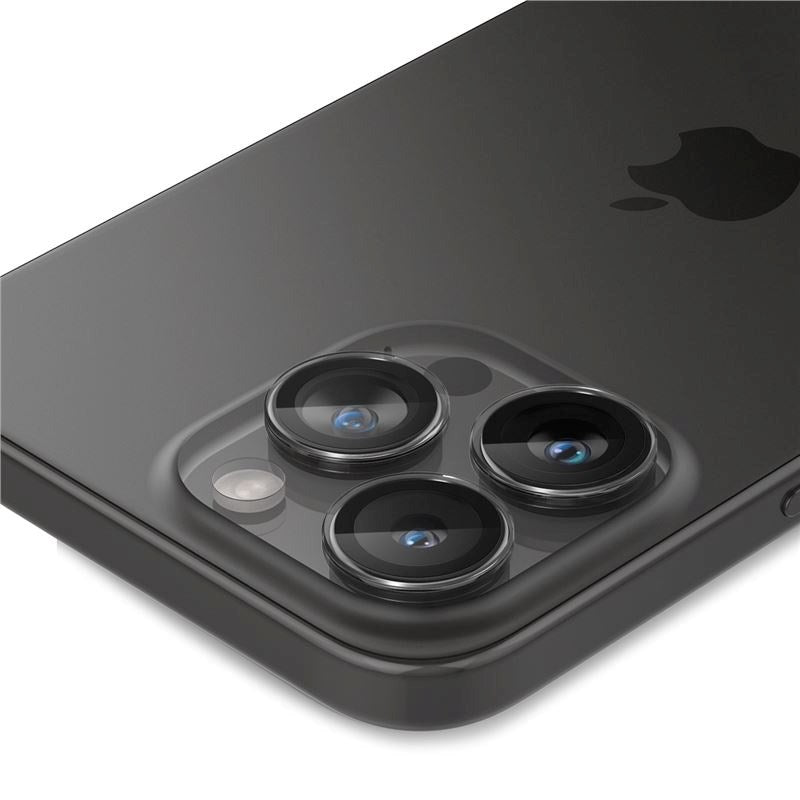 iPhone 16 Pro / 16 Pro Max / 15 Pro / 15 Pro Max / 14 Pro / 14 Pro Max Spigen EZ Fit. tR Optik Pro Kameralinsebeskyttelse - 2 Stk - Gjennomsiktig