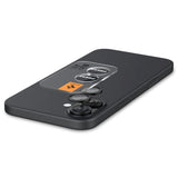 iPhone 17 / 16 / 16 Plus Spigen EZ Fit. tR Optik Pro Kameralinsebeskyttelse - 2 Stk - Gjennomsiktig / Svart
