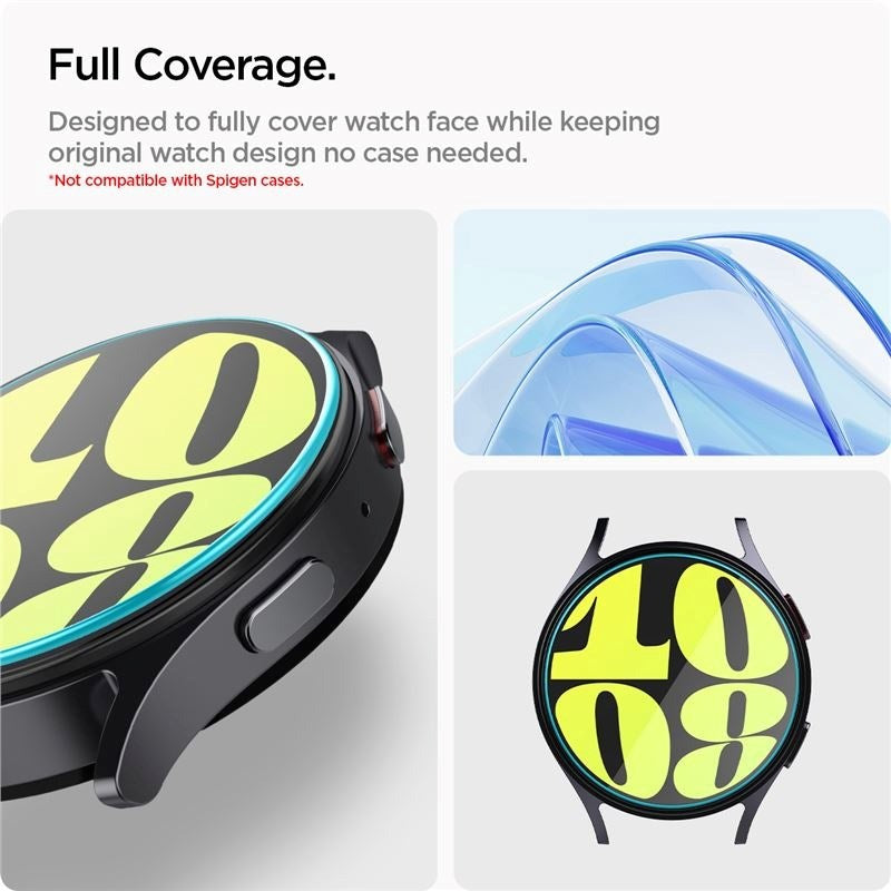 Samsung Galaxy Watch 7 (40mm) Spigen EZ Fit GLAS.tR Skjermbeskytter - 2 Stk. - Gjennomsiktig