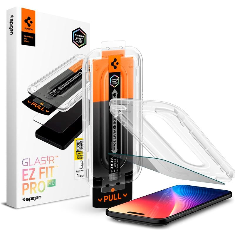 iPhone Air Spigen Glass tR EZ Fit Pro HD Skjermbeskyttelsesglass - Privacy Funksjon - Gjennomsiktig