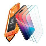 iPhone 17 Pro Max Spigen Skjermbeskytter med AlignMaster - 3 stk. - Gjennomsiktig