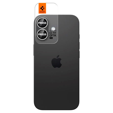 iPhone 17 Spigen Glass tR EZ Fit Optik Pro Kameralinsebeskyttelsesglass - 2 stk - Sølv