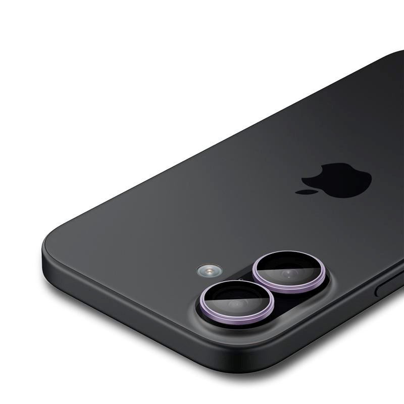 iPhone 17 Spigen Glass tR EZ Fit Optik Pro Kameralinsebeskyttelsesglass - 2 stk - Lilla