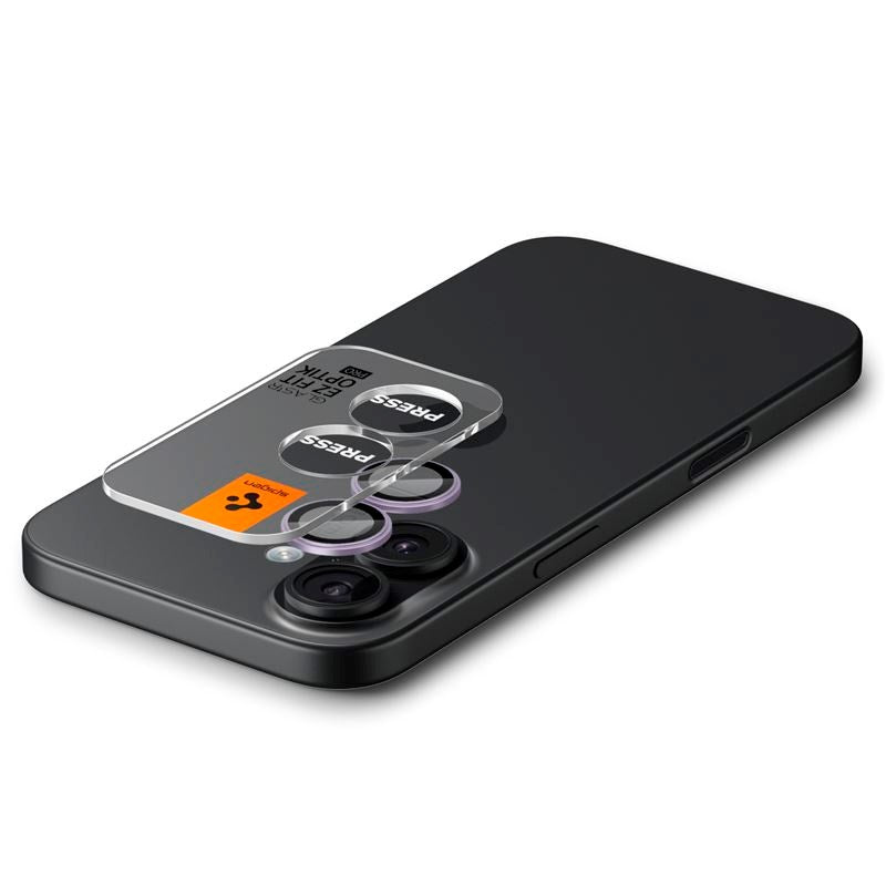 iPhone 17 Spigen Glass tR EZ Fit Optik Pro Kameralinsebeskyttelsesglass - 2 stk - Lilla