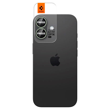 iPhone 17 Spigen Glass tR EZ Fit Optik Pro Kameralinsebeskyttelsesglass - 2 stk - Grønn