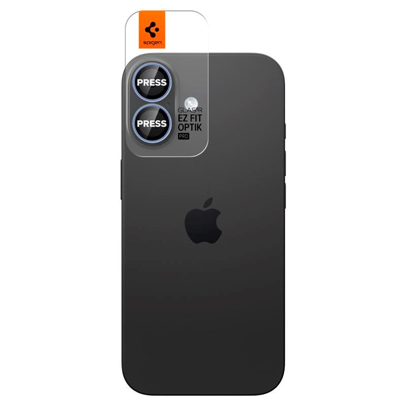 iPhone 17 Spigen Glass tR EZ Fit Optik Pro Kameralinsebeskyttelsesglass - 2 stk - Blå