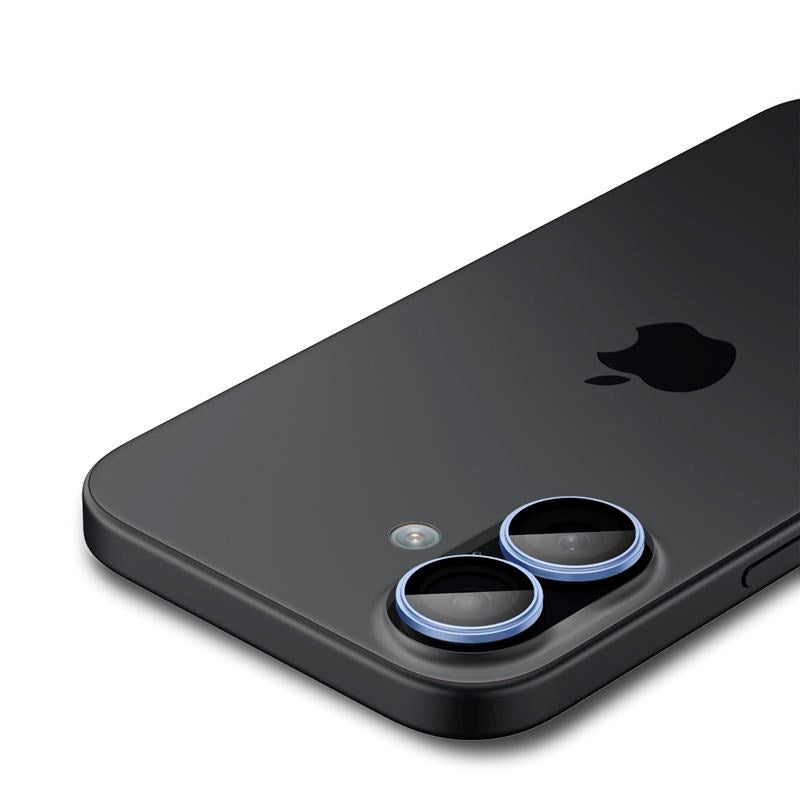 iPhone 17 Spigen Glass tR EZ Fit Optik Pro Kameralinsebeskyttelsesglass - 2 stk - Blå