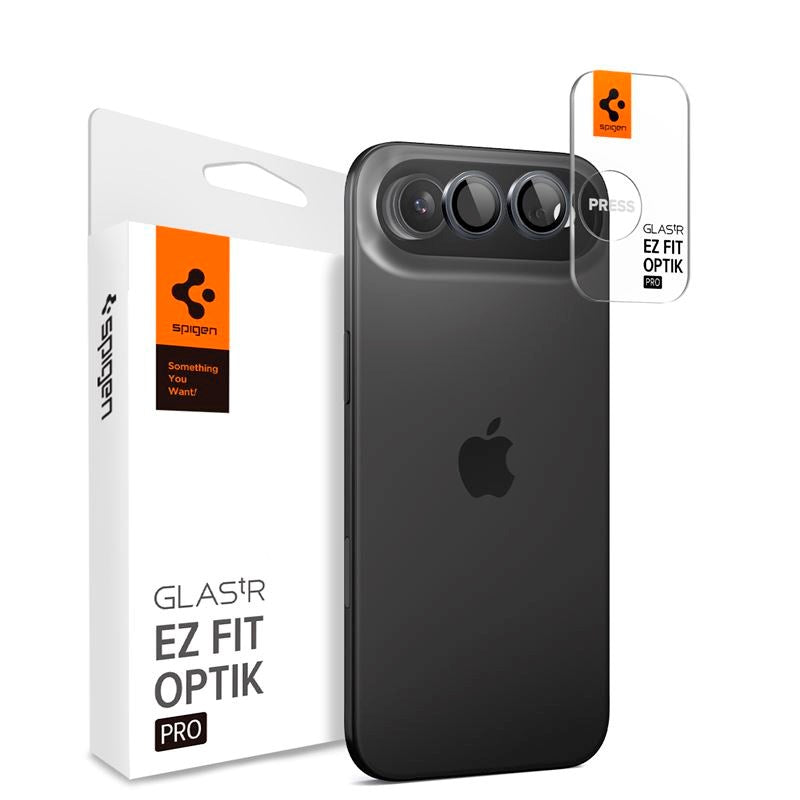 iPhone Air Spigen Glass tR EZ Fit Optik Pro Kameralinsebeskyttelsesglass - 2 stk - Grå