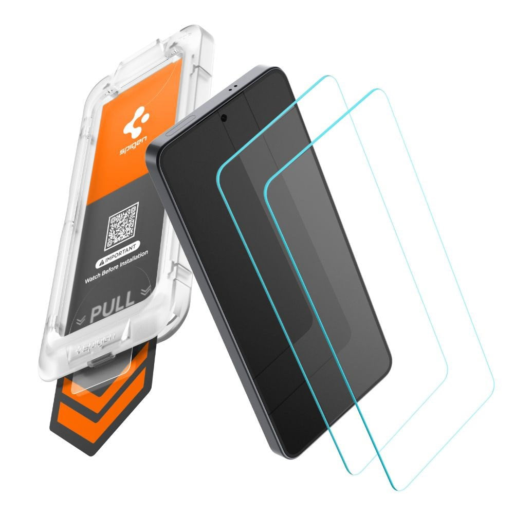 Samsung Galaxy S26 Spigen Glass tR EZ Fit Pro HD Skjermbeskyttelsesglass - 2 stk - Gjennomsiktig