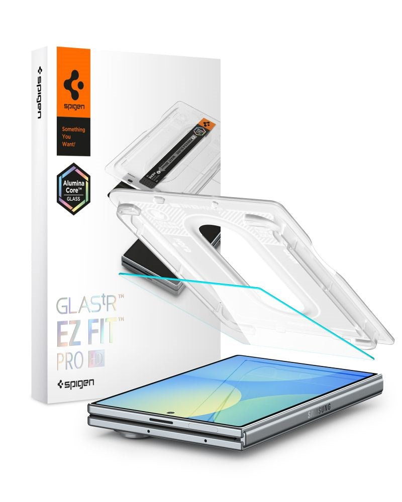Samsung Galaxy Z Fold8 Spigen Glass tR EZ Fit Pro HD Skjermbeskyttelsesglass - Gjennomsiktig