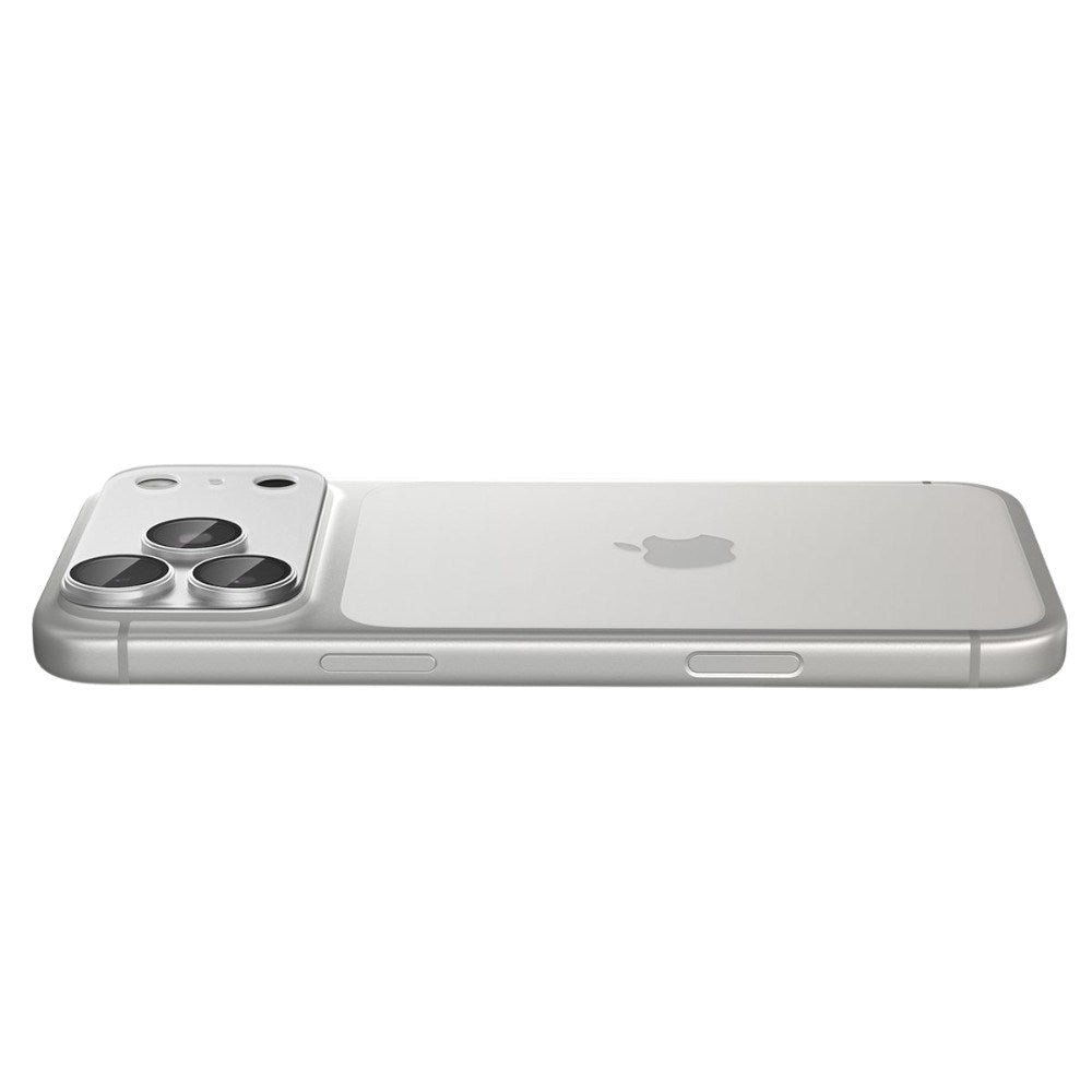 iPhone 18 Pro Max / 17 Pro Max Spigen Glass tR EZ Fit Optik Pro XL Kameralinsebeskyttelse - Sølv
