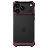 iPhone 18 Pro Max Arc Pulse Aluminum Bumper Deksel - Matte Dark Red