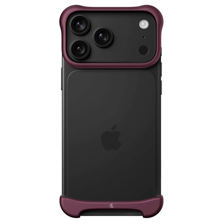 iPhone 18 Pro Max Arc Pulse Aluminum Bumper Deksel - Matte Dark Red