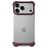 iPhone 18 Pro Max Arc Pulse Aluminum Bumper Deksel - Matte Dark Red