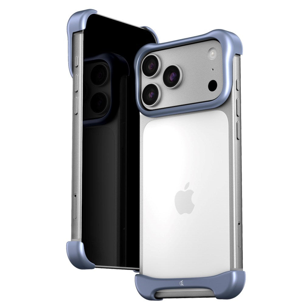 iPhone 18 Pro Max Arc Pulse Aluminum Bumper Deksel - Matte Light Blue