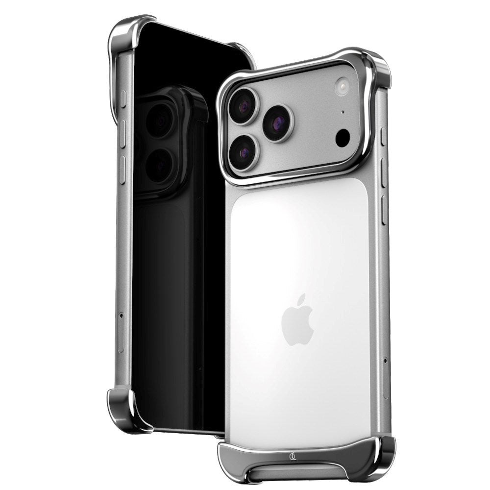 iPhone 18 Pro Max Arc Pulse Aluminum Bumper Deksel - Silver