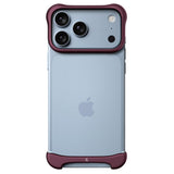 iPhone 18 Pro Max Arc Pulse Aluminum Bumper Deksel - Matte Dark Red
