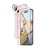 iPhone 15 PanzerGlass 3-i-1 Bundle m. EasyAligner - Skjermbeskyttelse (UWF) / Deksel / Kamerabeskyttelse - Gjennomsiktig / Svart