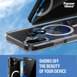 iPhone 16 Plus PanzerGlass 3-i-1 Bundle m. EasyAligner - Privacy Skjermbeskyttelse (UWF) / Deksel / Kamerabeskyttelse - Gjennomsiktig / Svart