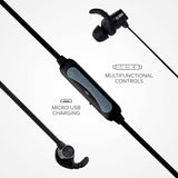 SBS BT501 Magnetiske Bluetooth In-Ear Hodetelefoner - Svart