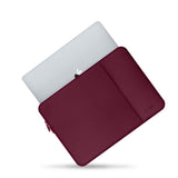 Tech-Protect MacBook / Laptop Neopren  Sleeve 15-16" (36.5 x 25.5 cm) med Ekstra Lomme - Burgund