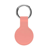 AirTag 1. & 2. Gen. Silikon Deksel med Rund Karabinhage - Rosa