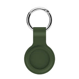 AirTag 1. & 2. Gen. Silikon Deksel med Rund Karabinhage - Grønn