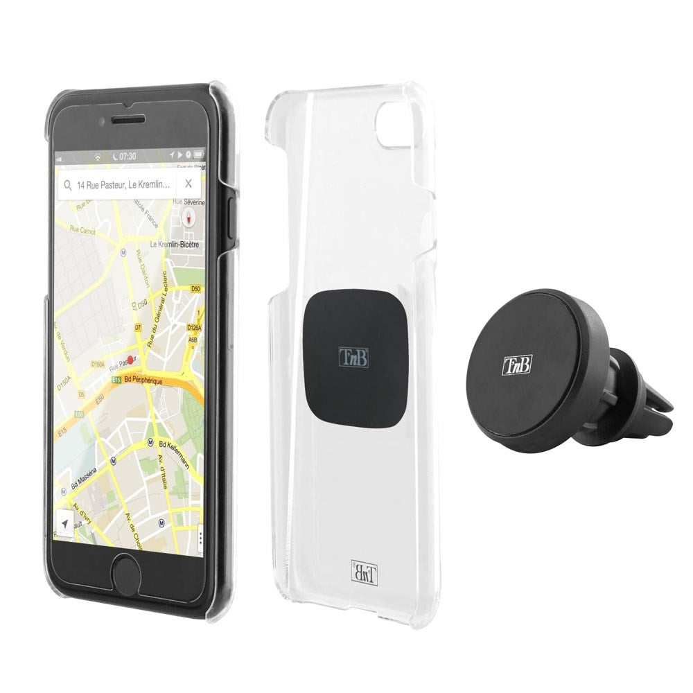 T'NB Roterbar Magnetisk Biltelefonholder for Klimaanlegg - Svart